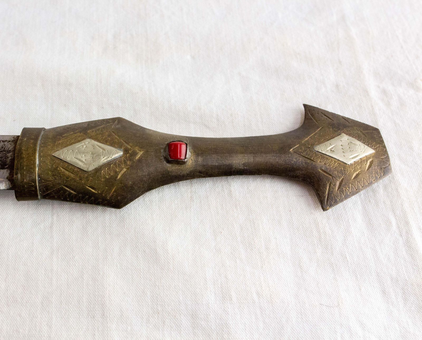 Set Of Moroccan Letter Openers Brass & Stone, Late 19th Century photo 301.0