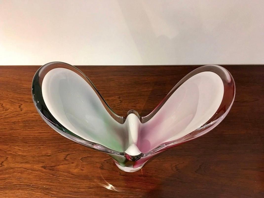 Pair Of Paul Kedelv For Flygsfors Coquille Crystal Vases photo 664.0