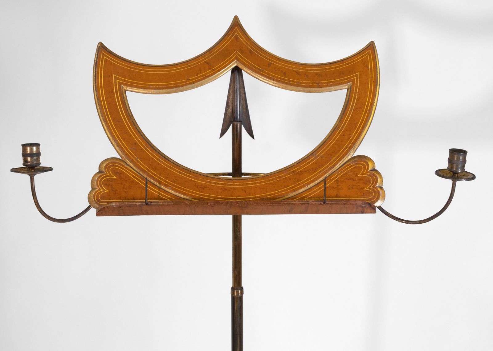 Regency Bird’s Eye Maple Parcel Gilt & Gilt Brass Adjustable Music Stand Attr Sebastien Erard photo furniture