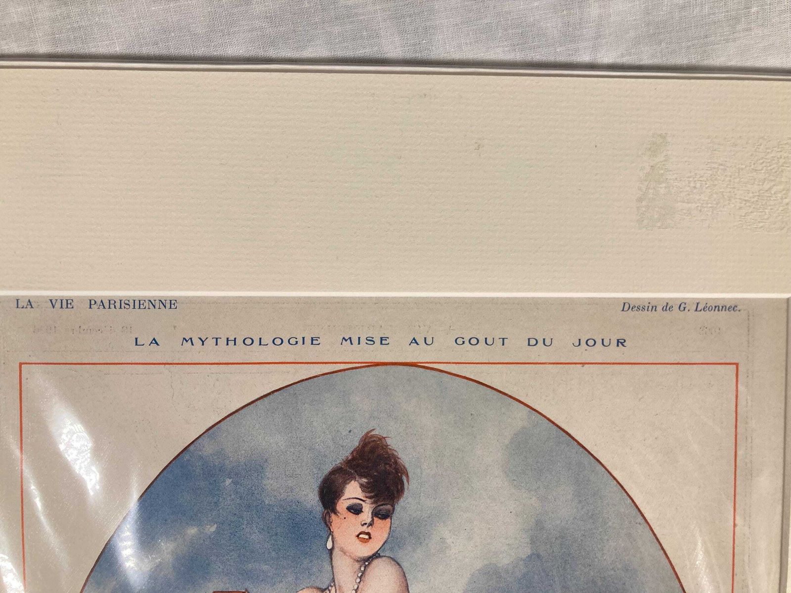 Original Antique 1920s Lithograph From La Vie Parisienne   Vintage French Art Print, Georges Léonnec The Art Deco Master photo vinterior