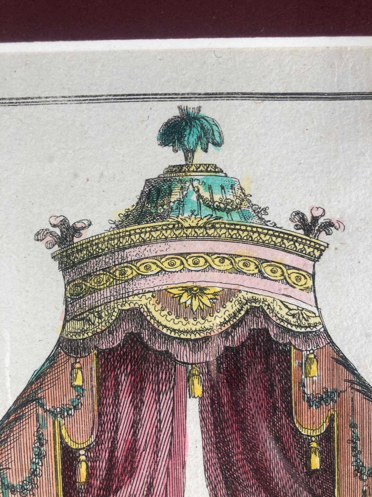 Rare Collectable Authentic 18th Century Antique Furniture Design Engraving   Perfect For Antiques Collectors & Art Lovers photo 123.0