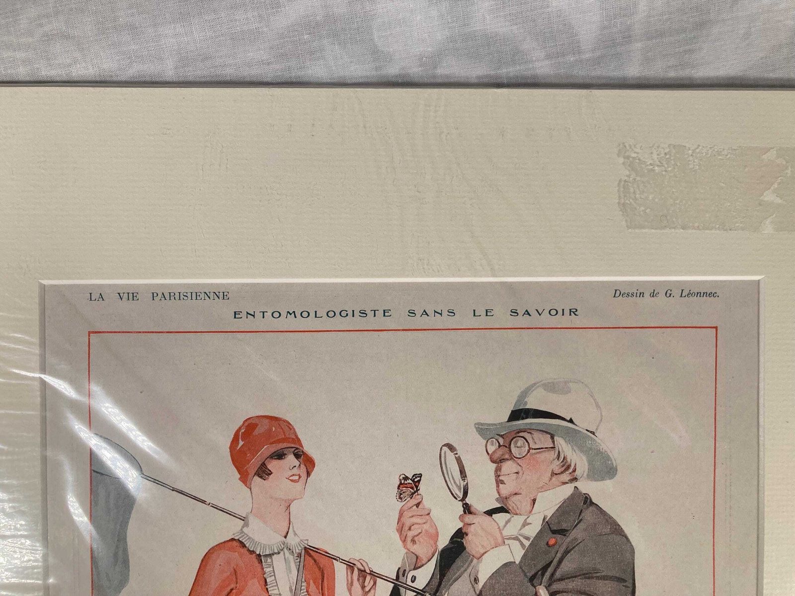 Original Antique 1920s Lithograph From La Vie Parisienne   Vintage French Art Print, Georges Léonnec The Art Deco Master photo vintage