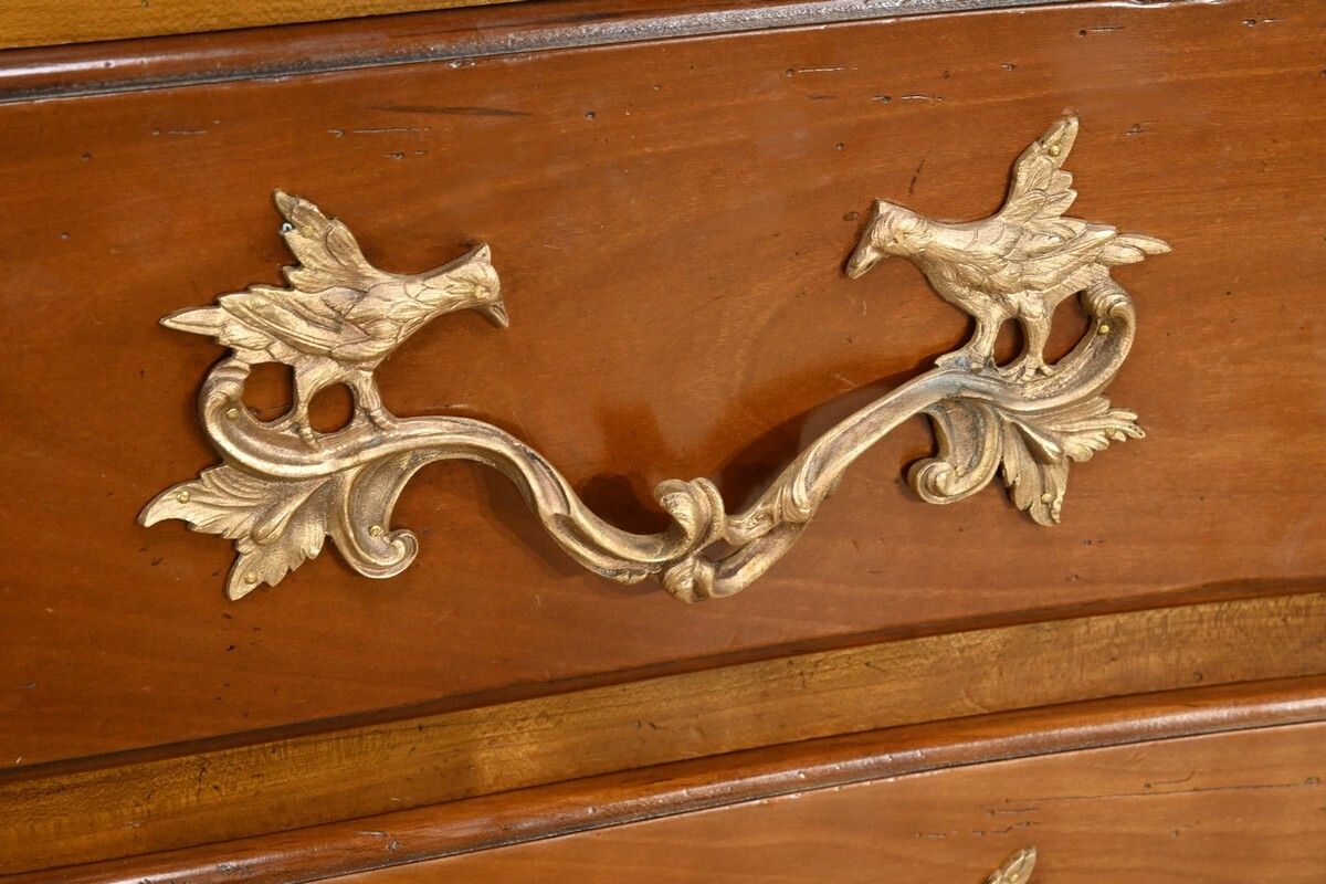 photo vinterior Cherrywood Chest Of Drawers, Stamped A.Mailfert – Part 1 Of The 20th Century