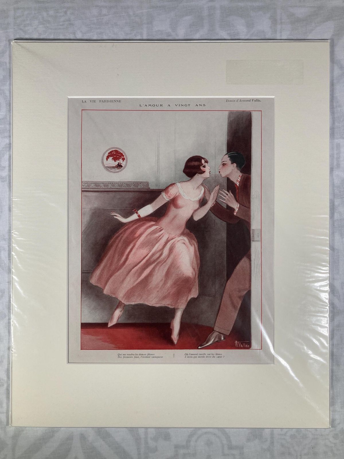 Original Antique 1926 Lithograph From La Vie Parisienne   Vintage French Art Print