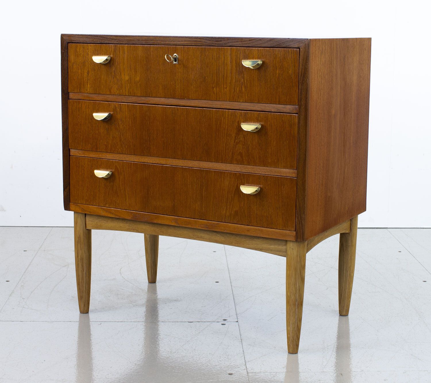 Mid Century Danish Teak Chest Of Drawers