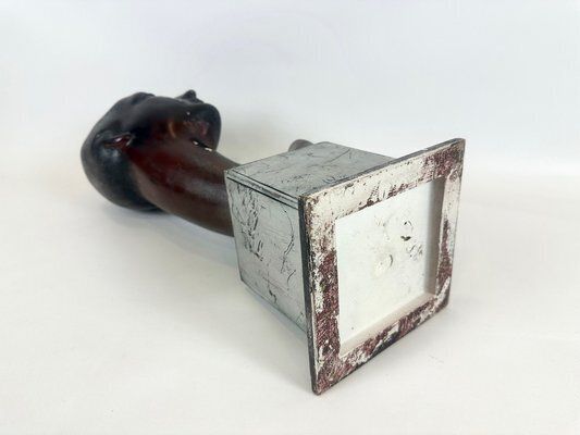 photo for sale Mid Century Hand Crafted Female Head Mannequin Sculpture, 1950s