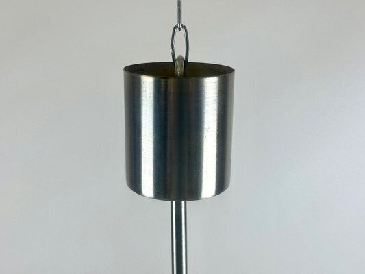 Mid Century Czech Milk Glass Pendant Lamp From Napako, 1960s photo vinterior