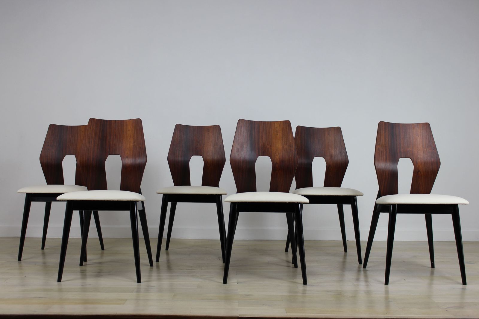 Set 6 1950’s Meredew Gio Ponti Style Dining Chairs photo furniture