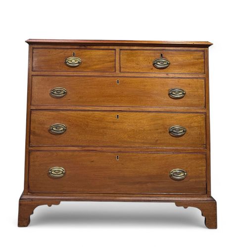 Antique Georgian Walnut Chest Of Drawers George 11 Superior Quality Bracket Feet