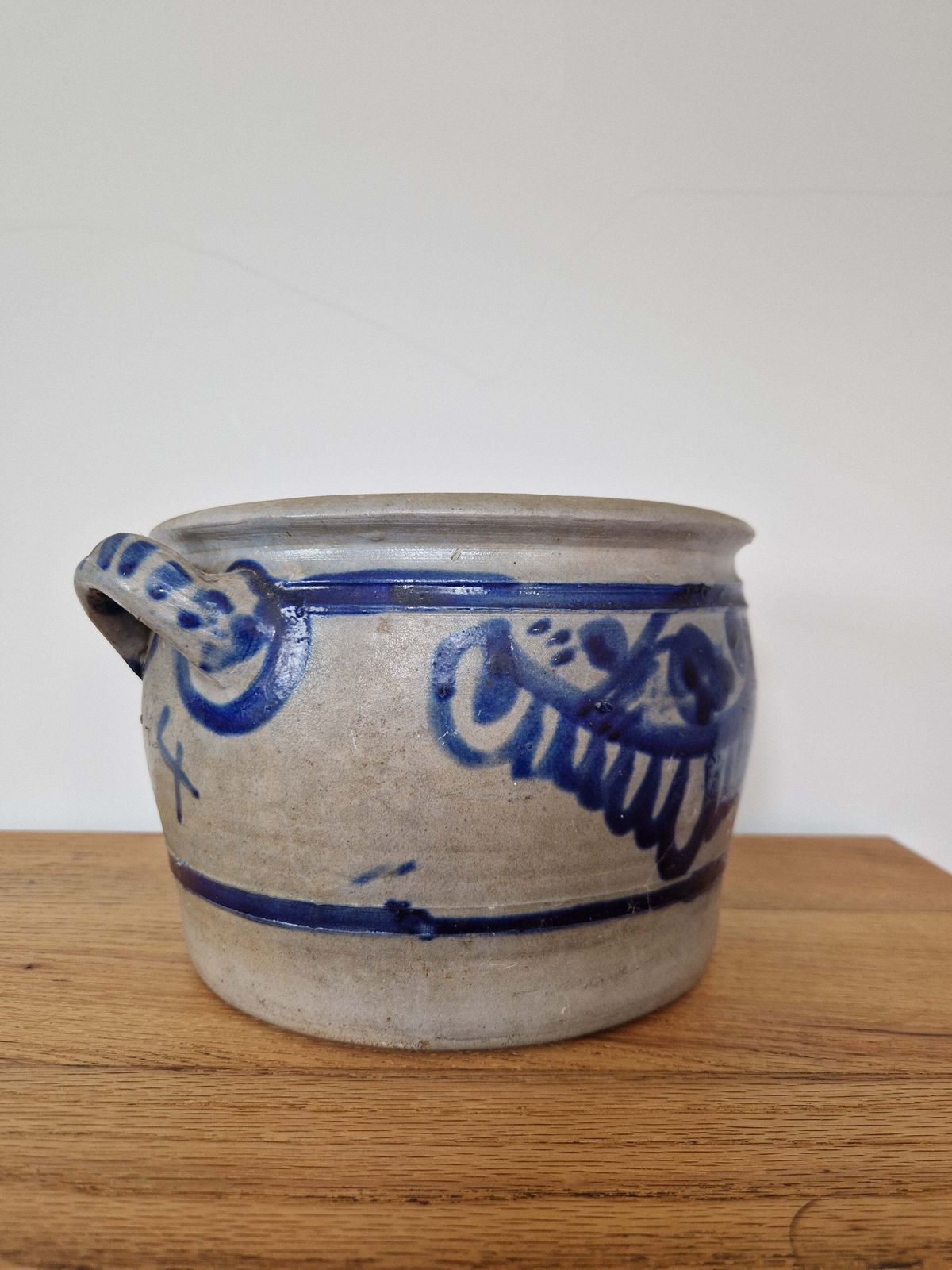Vintage German Stoneware Plant Pot photo furniture