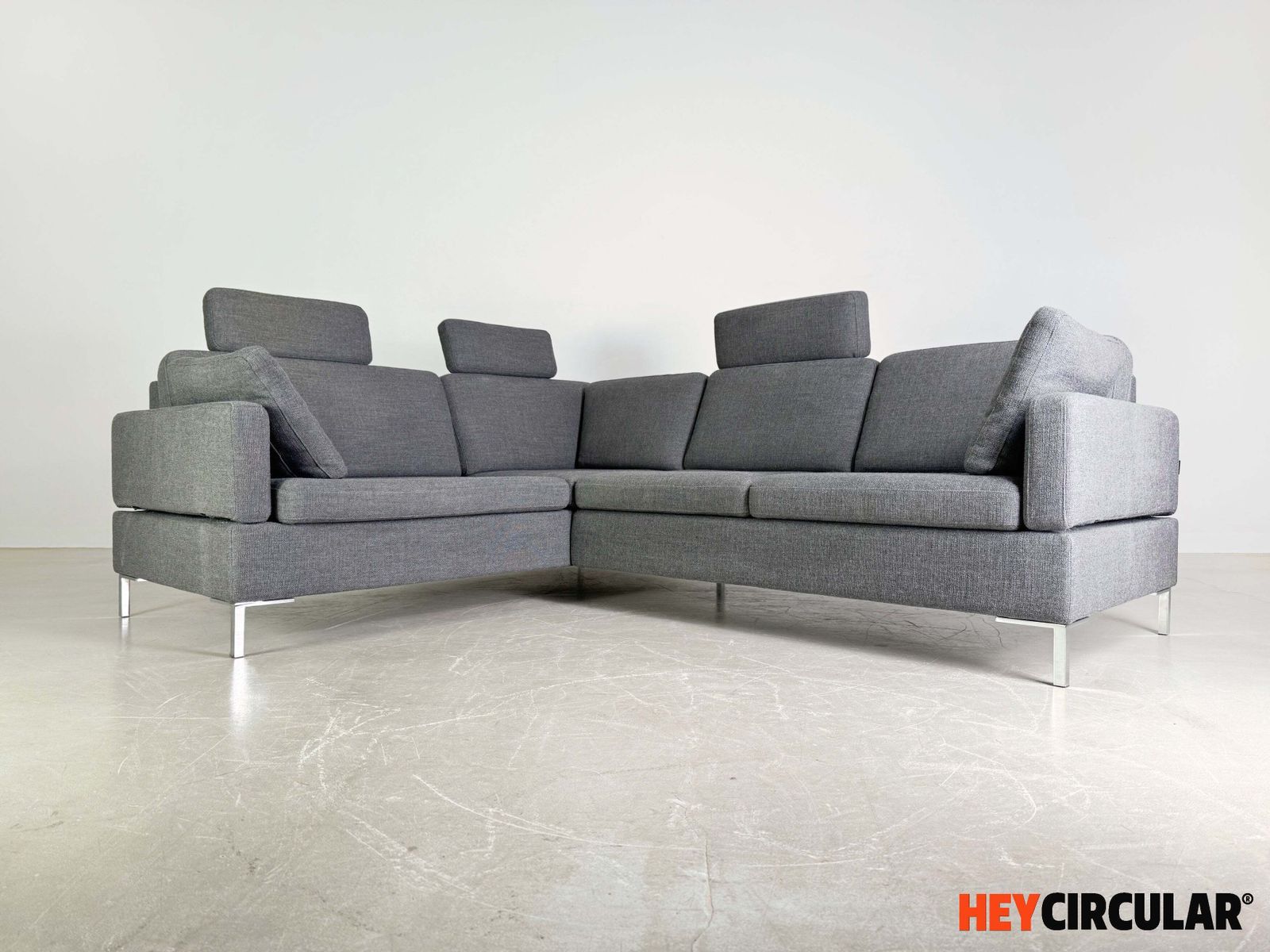 Corner Sofa Brühl Alba Design Sofa Couch With Chaise Longue Grey photo furniture