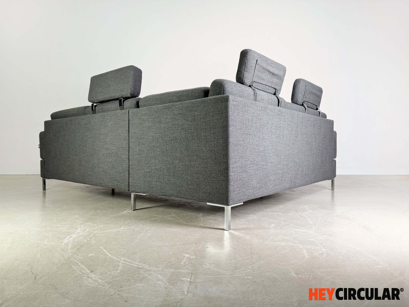 Furniture Corner Sofa Brühl Alba Design Sofa Couch With Chaise Longue Grey photo