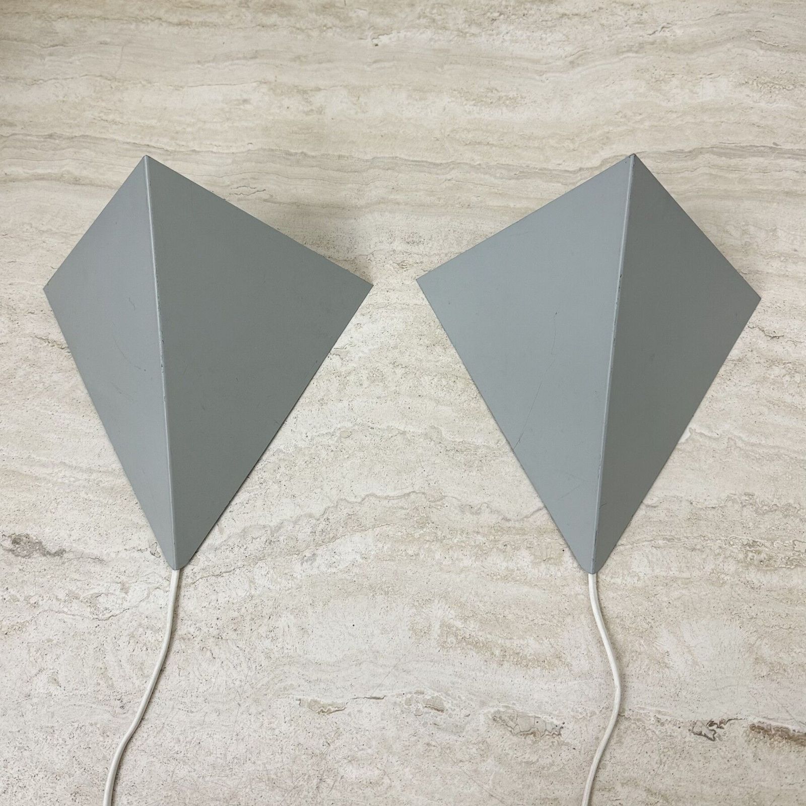 A Set Of J.Hoogervorst For Anvia Almelo Vintage Dutch Metal Wall Lamp 1960s photo furniture