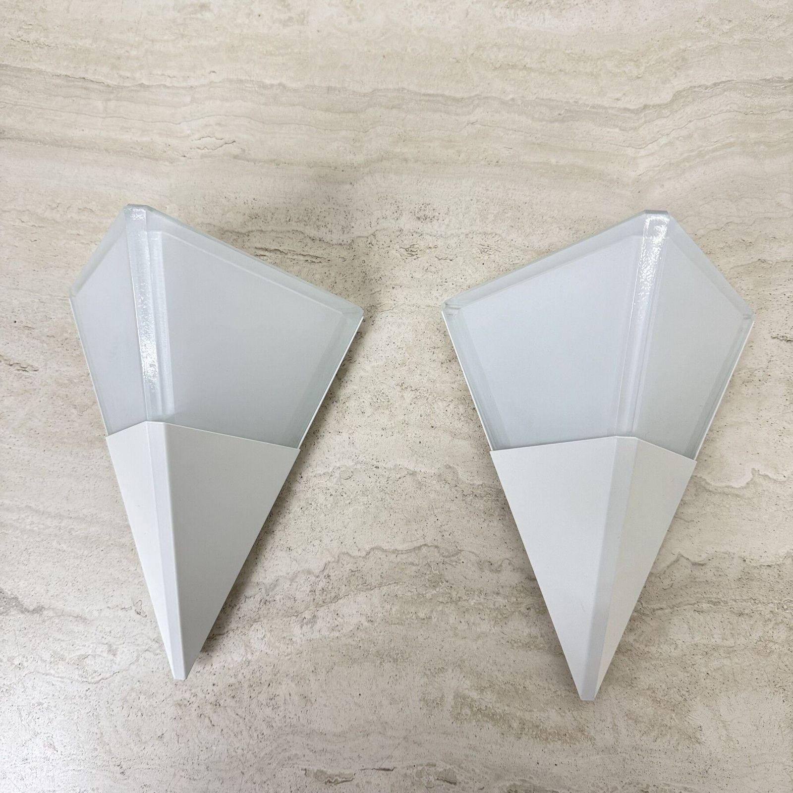 Set Of 2 Limburg Glashütte Glass Wall Lamps Sconce , 1970s photo furniture