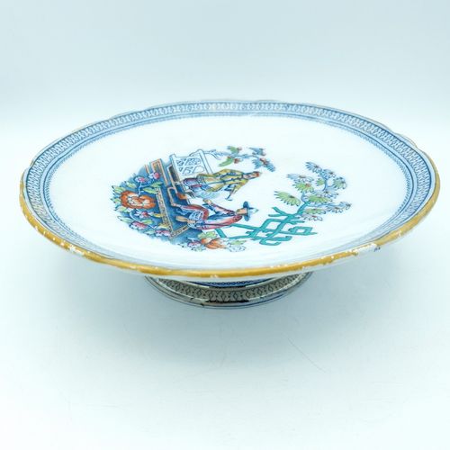 photo furniture Antique Cakestand H.B & Co. Pekin Pattern Pedistal Chinese Design Hulme & Berkin