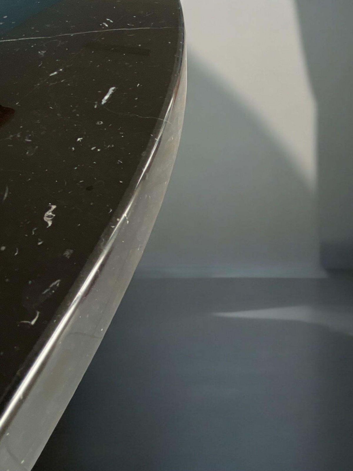 Marquina Marble Table Designed By Angelo Mangiarotti For Skipper, Eros Series photo buy