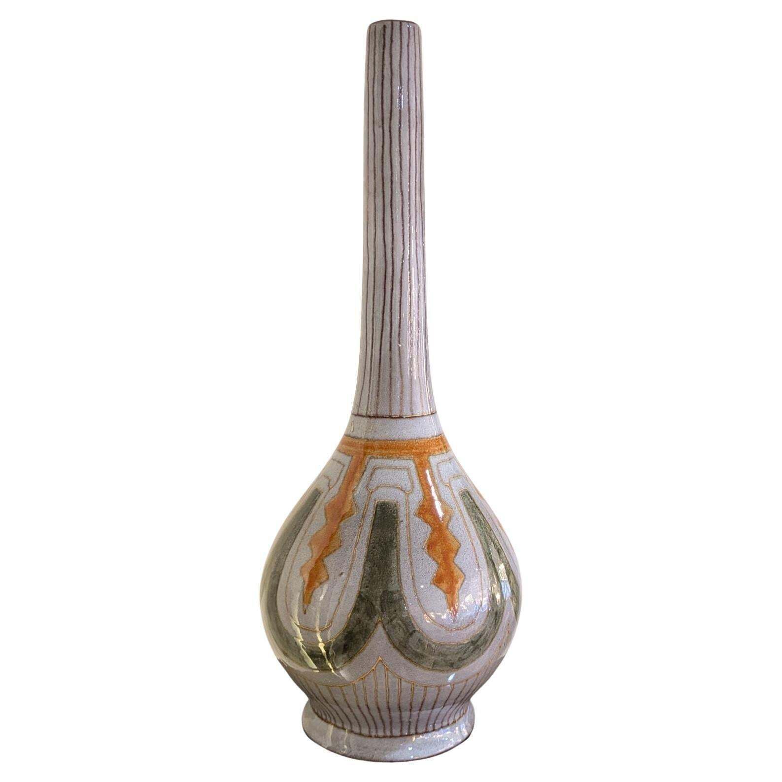 René Maurel ( 1910/1986) , Vallauris Vase Circa 1950