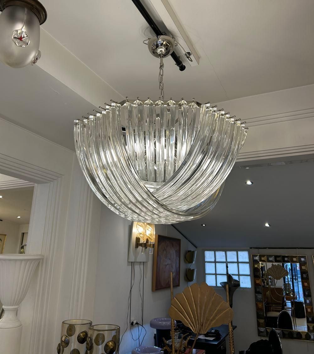 Murano Curved Crystal Chandelier By Carlo Nason photo furniture
