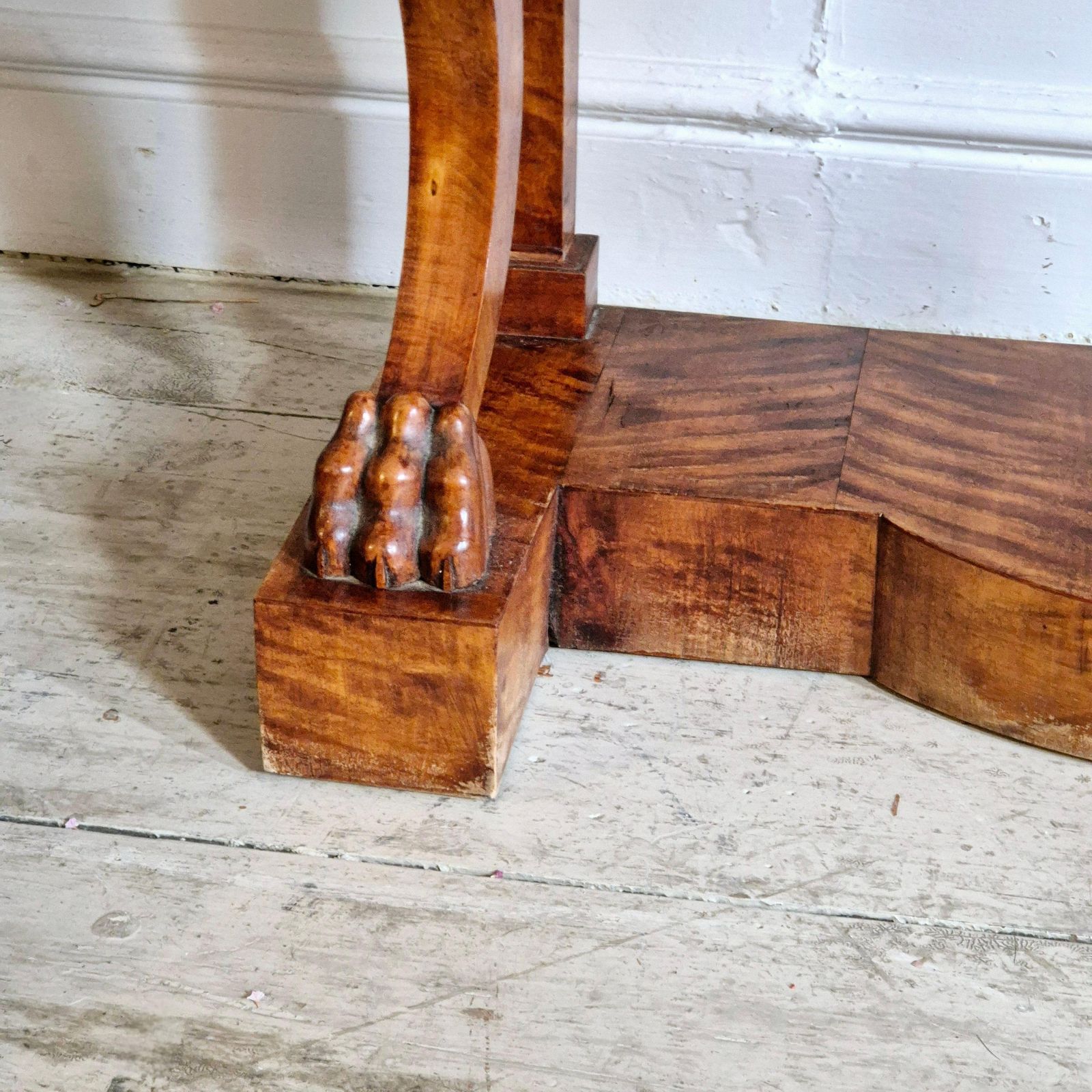 Exceptional Console In Alder Veneer, Empire / Karl Johan, Sweden Early 1800s photo buy
