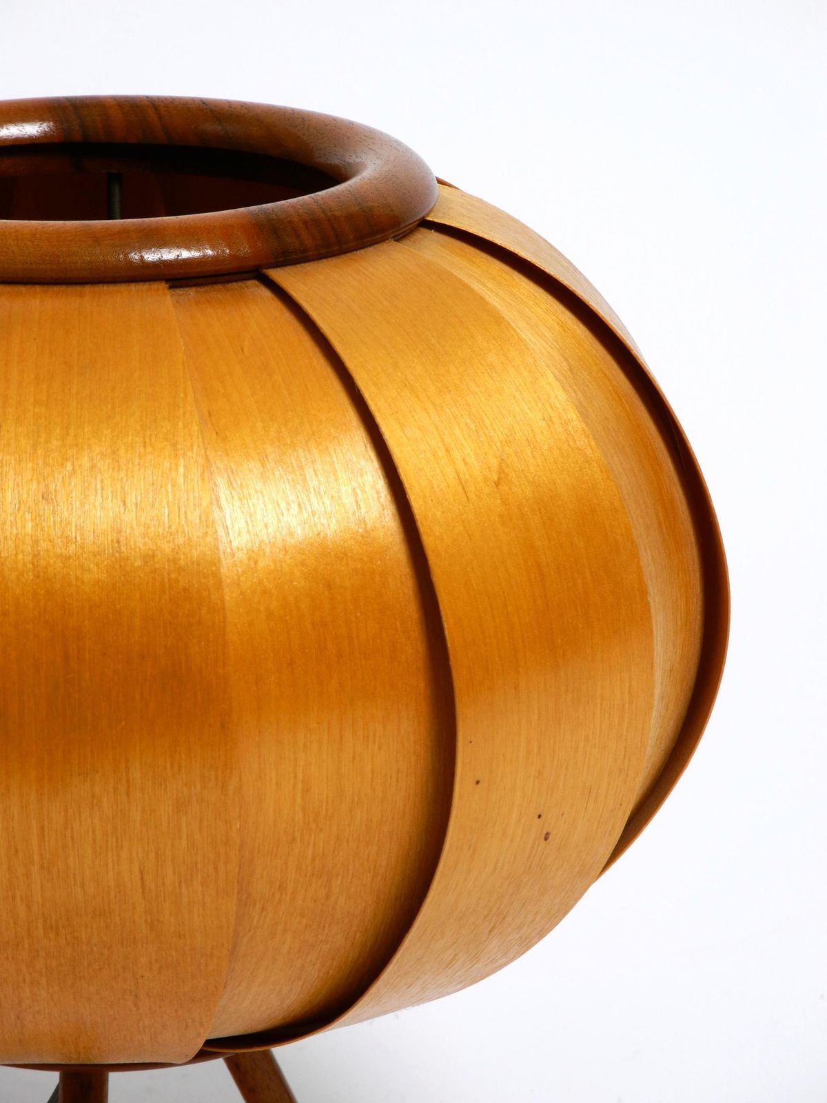 photo furniture 1960s Czech Wood Veneer Tripod Lamp By Stanislav Kučera For úluv