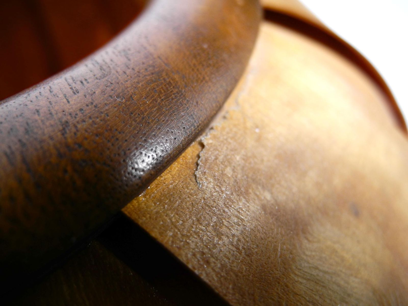 Lighting Large 1960s Czech Wood Veneer Tripod Lamp By Stanislav Kučera For úluv photo