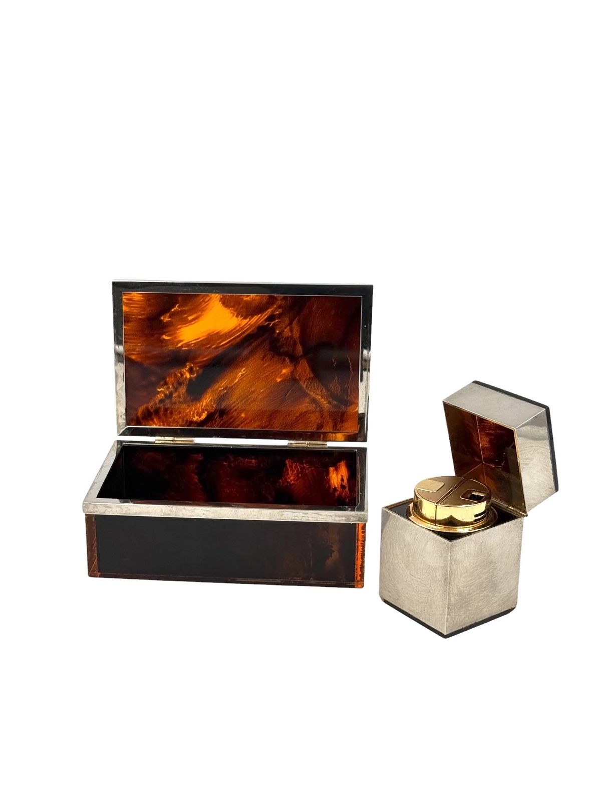 photo vinterior Hollywood Regency Luxury Smoking Set, Italy 1970