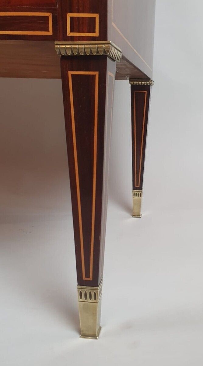 Art Deco Chest Of Drawers In Mahogany With Marquetry And Gilt Bronze Ornamentation photo vinterior