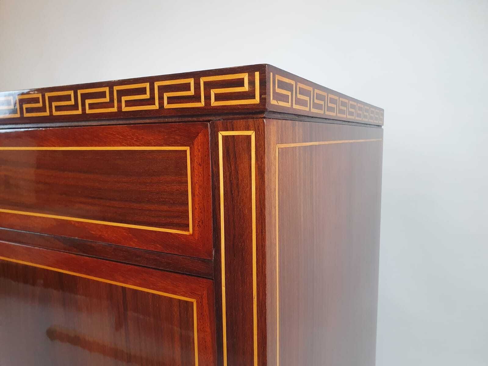 Art Deco Chest Of Drawers In Mahogany With Marquetry And Gilt Bronze Ornamentation photo buy