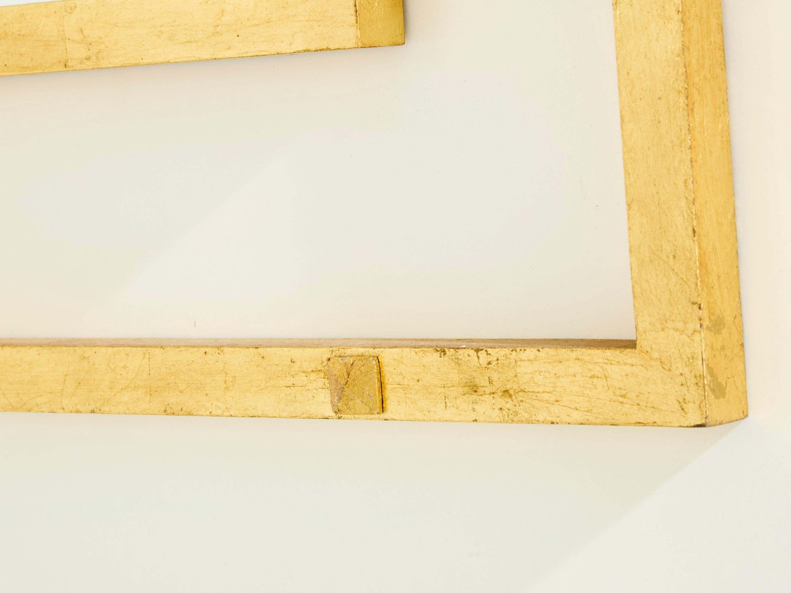 photo furniture Console Roger Thibier en fer forgé doré avec miroir, années 1960