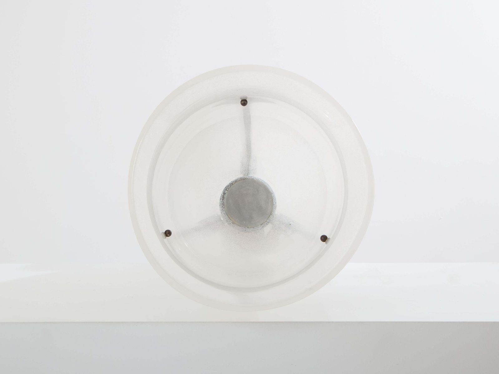 Grand vase Art déco en verre dépoli Karl Springer pour Seguso, bronze, 1980 photo vinterior