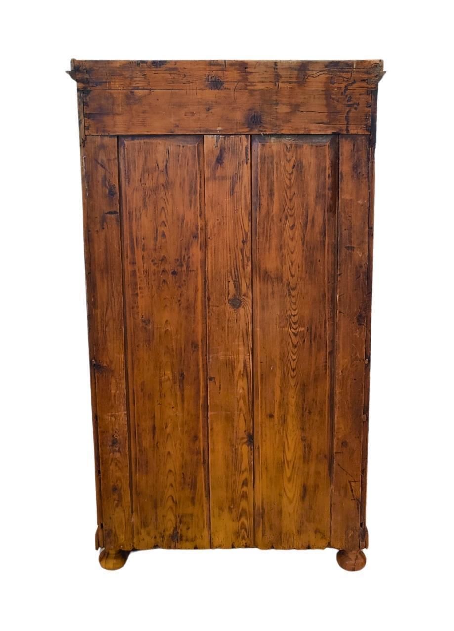 19th Century Biedermeier Walnut Secretaire photo vintage