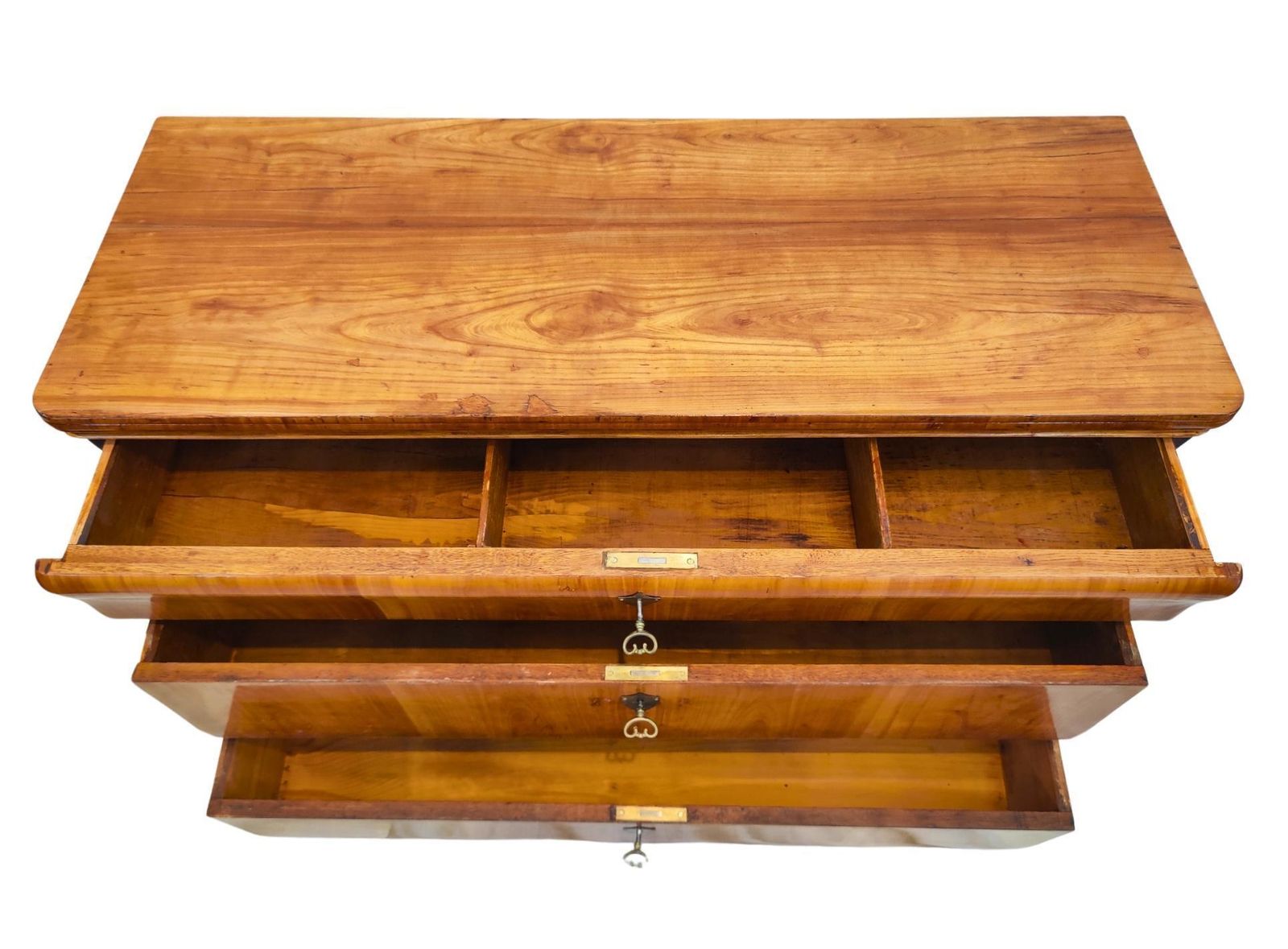 19th Century Biedermeier Cherrywood Chest Of Drawers photo Furniture