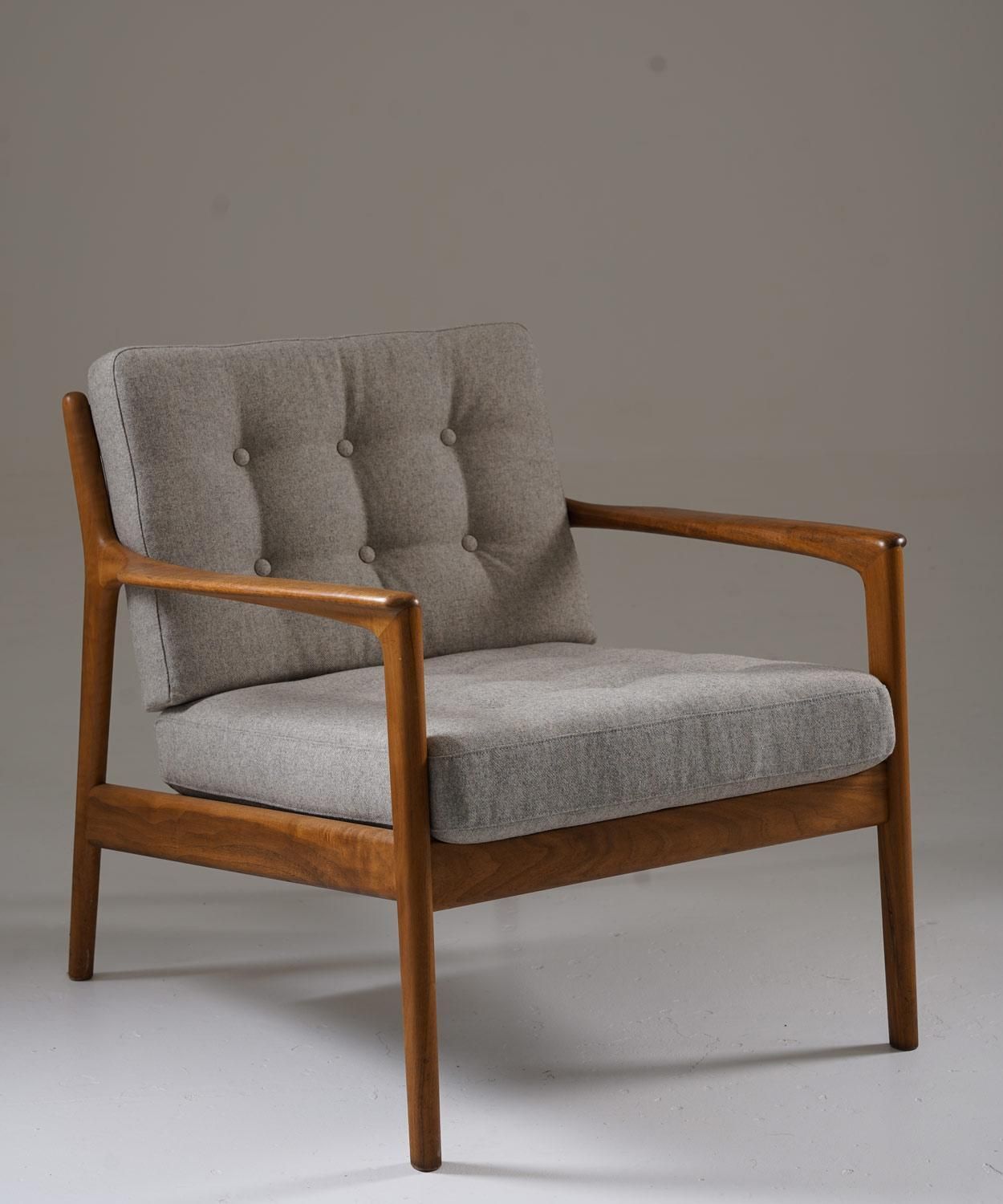 Scandinavian Midcentury Lounge Chairs Model "USA 75" By Bertil Fridhagen photo for sale