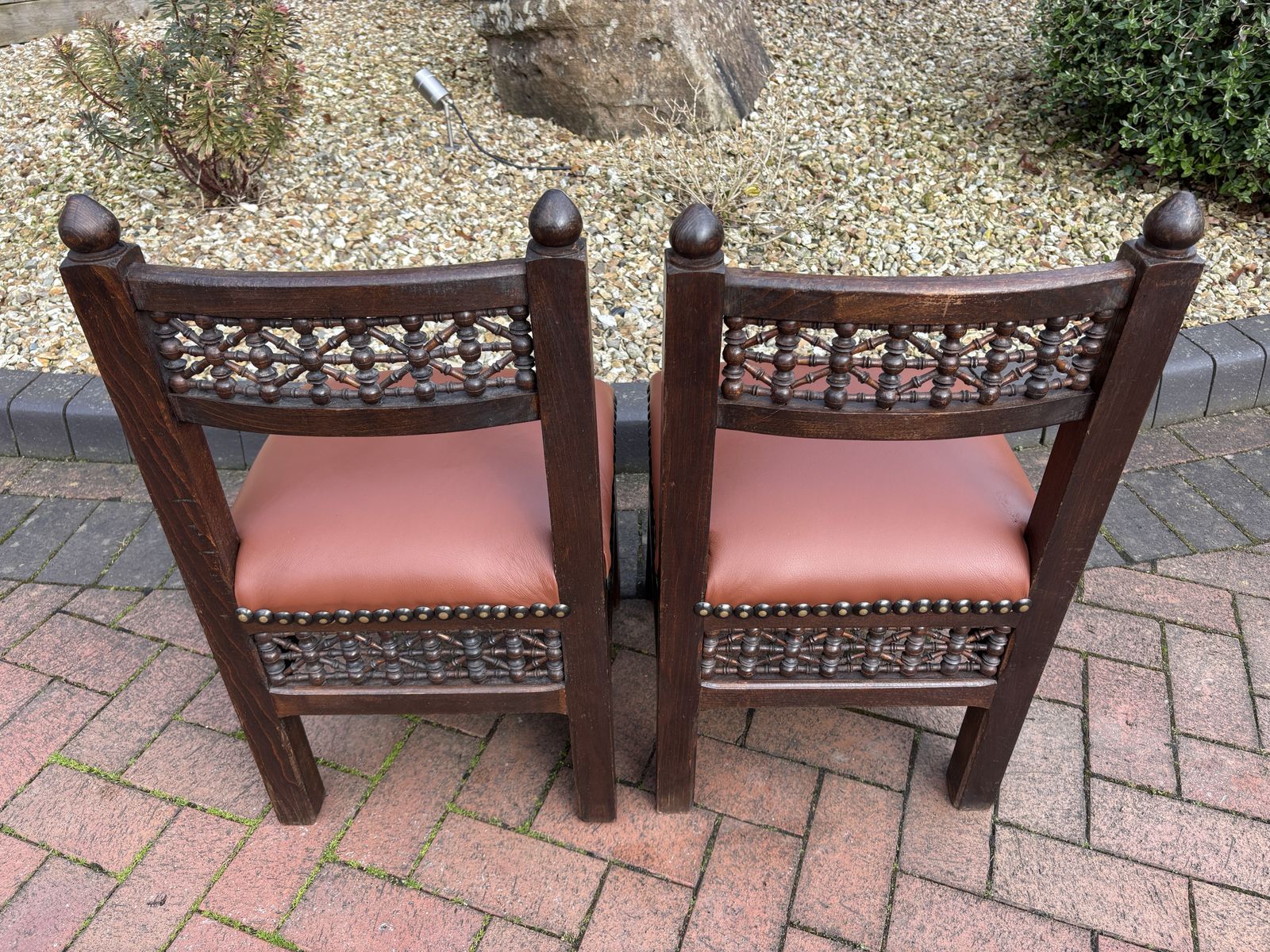 Pair Of Liberty Arts & Crafts Moorish Chairs C1890 photo Furniture