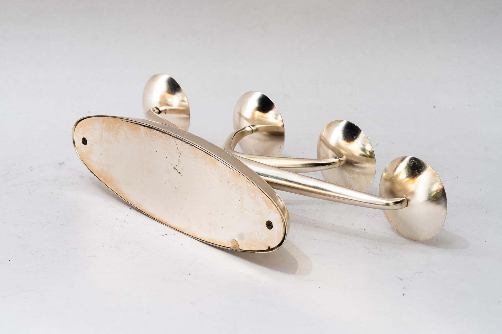 Art Deco Nickel Candleholder By Wmf Ikora, Germany, Circa 1930s photo buy