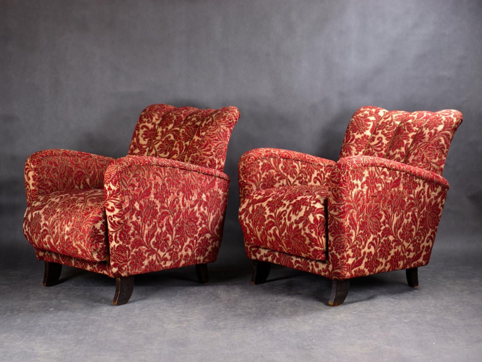 Furniture Pair Of Art Deco Armchairs, 1930s photo