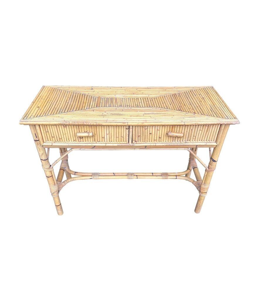 An Italian 1970s Bamboo Dressing Table By Vivai Del Sud photo vintage