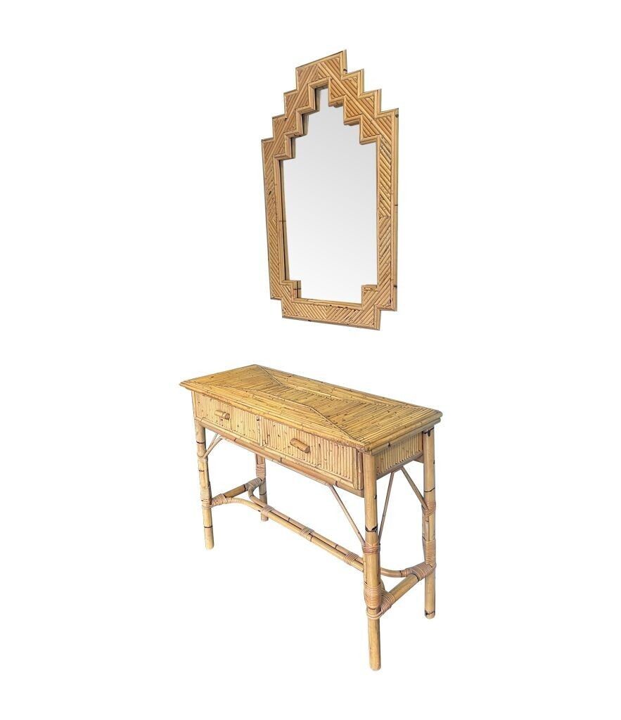 Furniture An Italian 1970s Bamboo Dressing Table By Vivai Del Sud photo