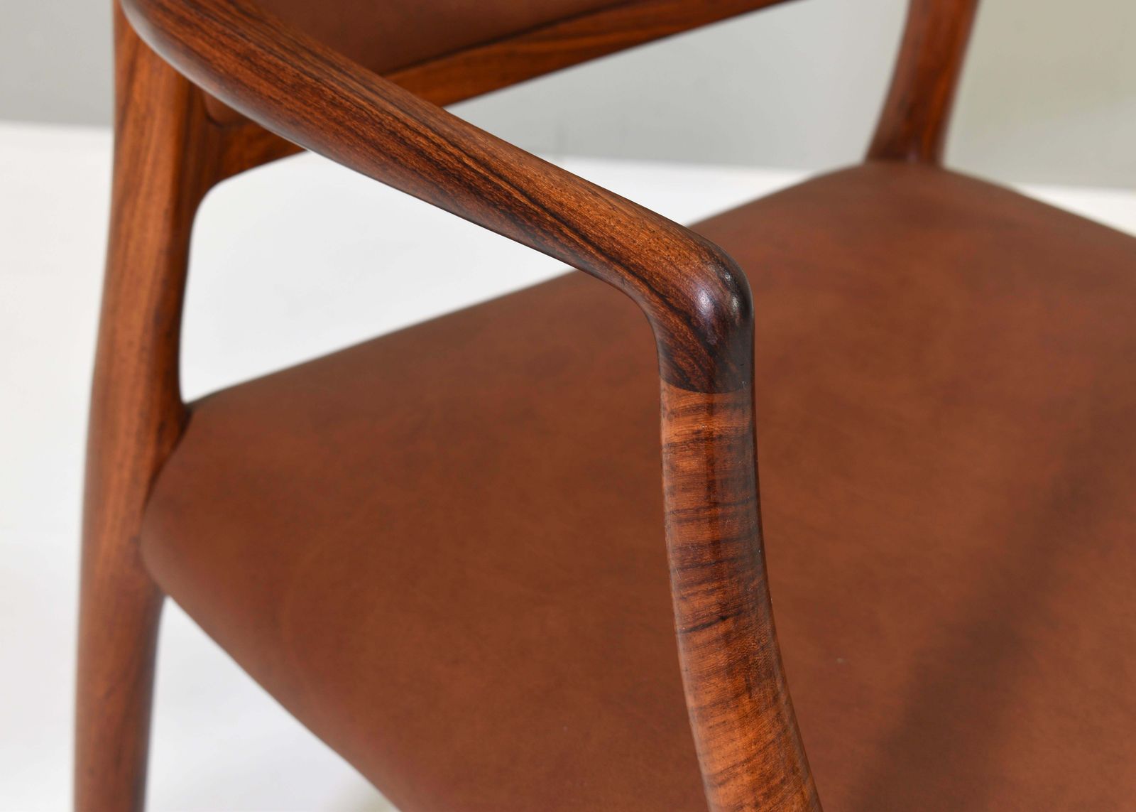 Pair Of Niels O. Møller Model 65 Dining Chairs   Denmark, 1968 photo vintage