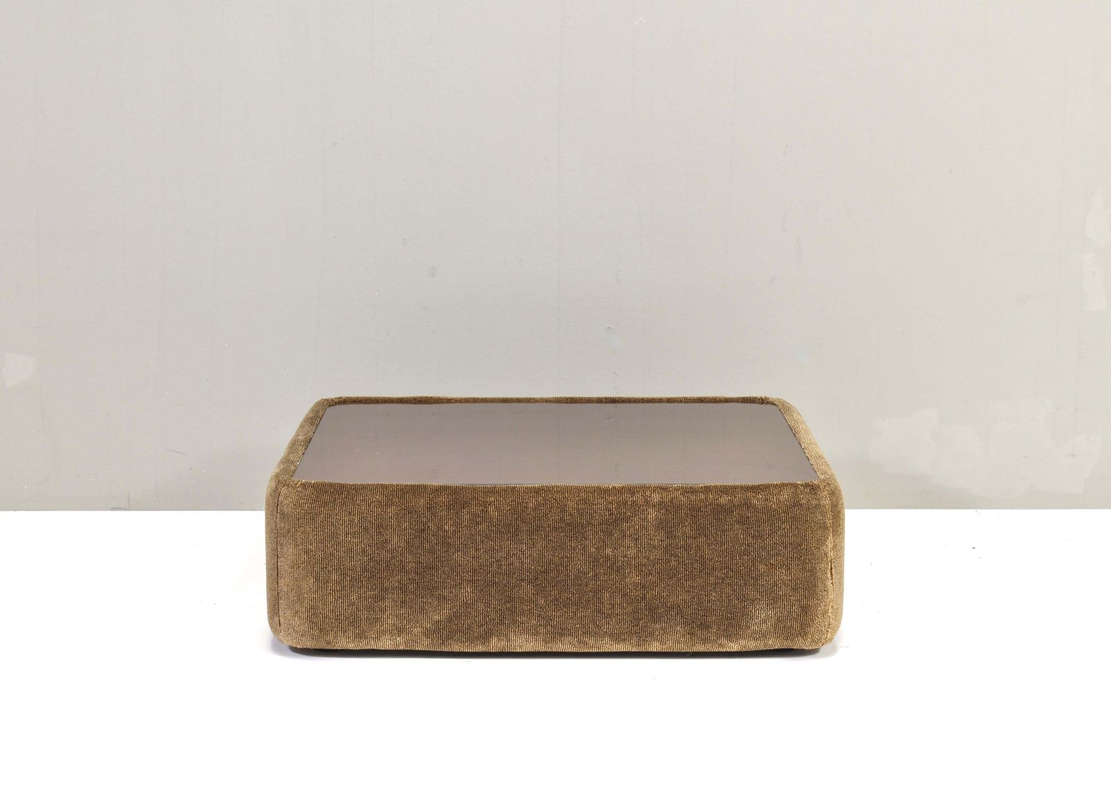 Mario Bellini For Cassina Attributed Coffee Table In Mohair, Italy   Circa 1970 photo for sale