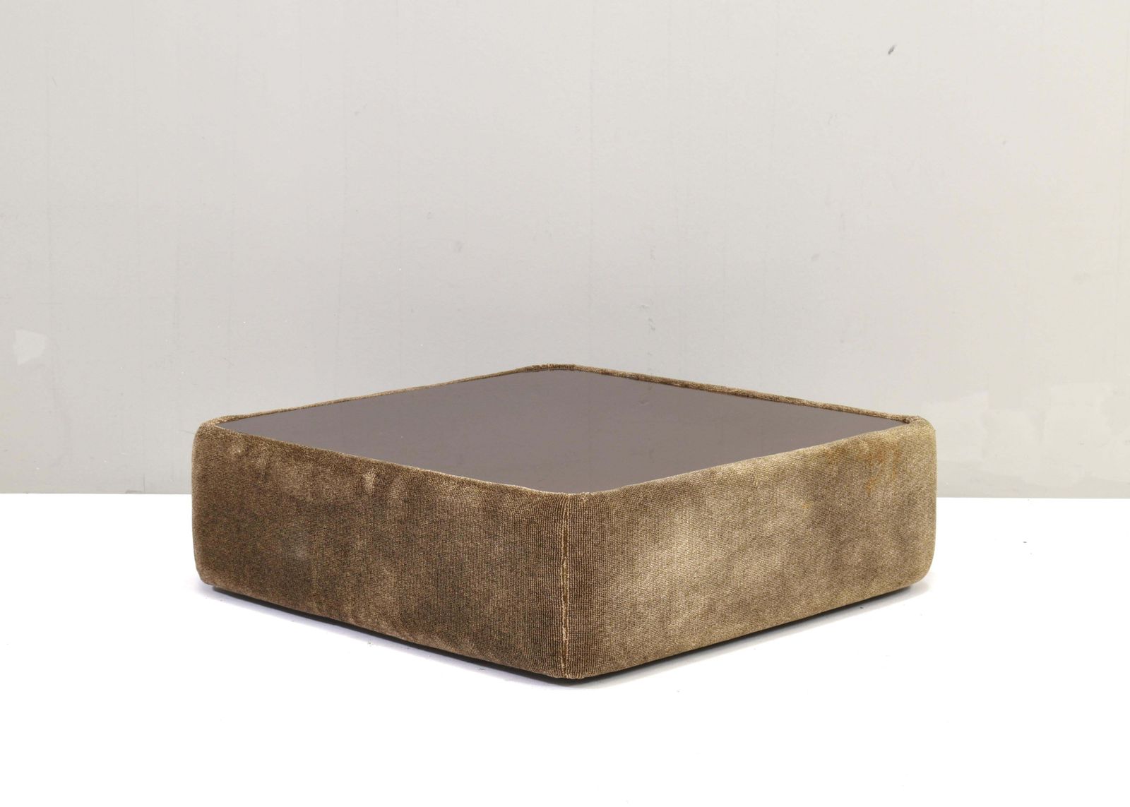 Mario Bellini For Cassina Attributed Coffee Table In Mohair, Italy   Circa 1970 photo 1332.0