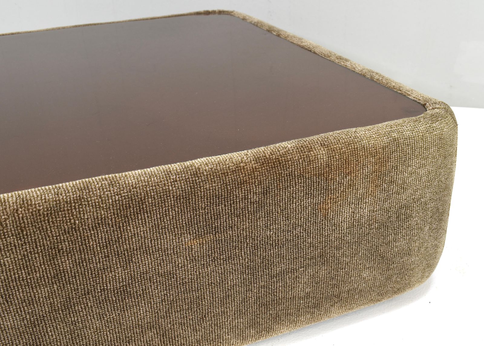 Mario Bellini For Cassina Attributed Coffee Table In Mohair, Italy   Circa 1970 photo buy
