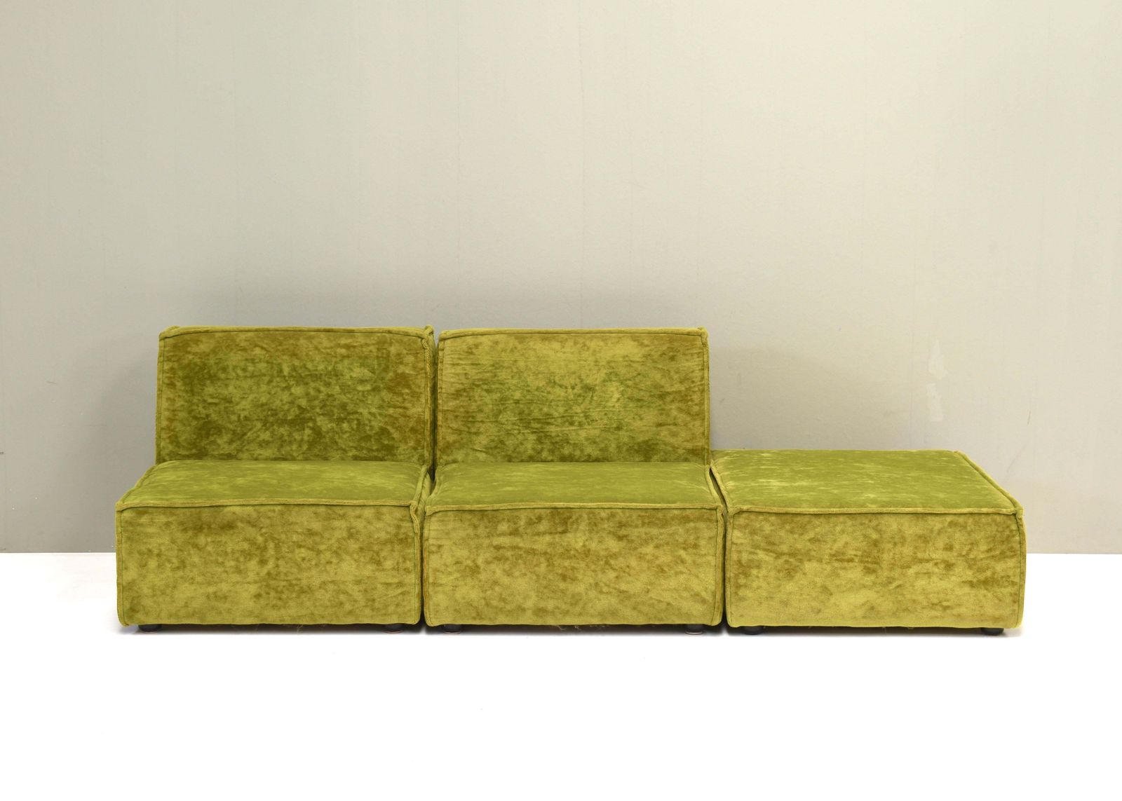 Green Velvet Seventies Sectional Sofa In The Style Of Cor Trio, Circa 1970 photo buy