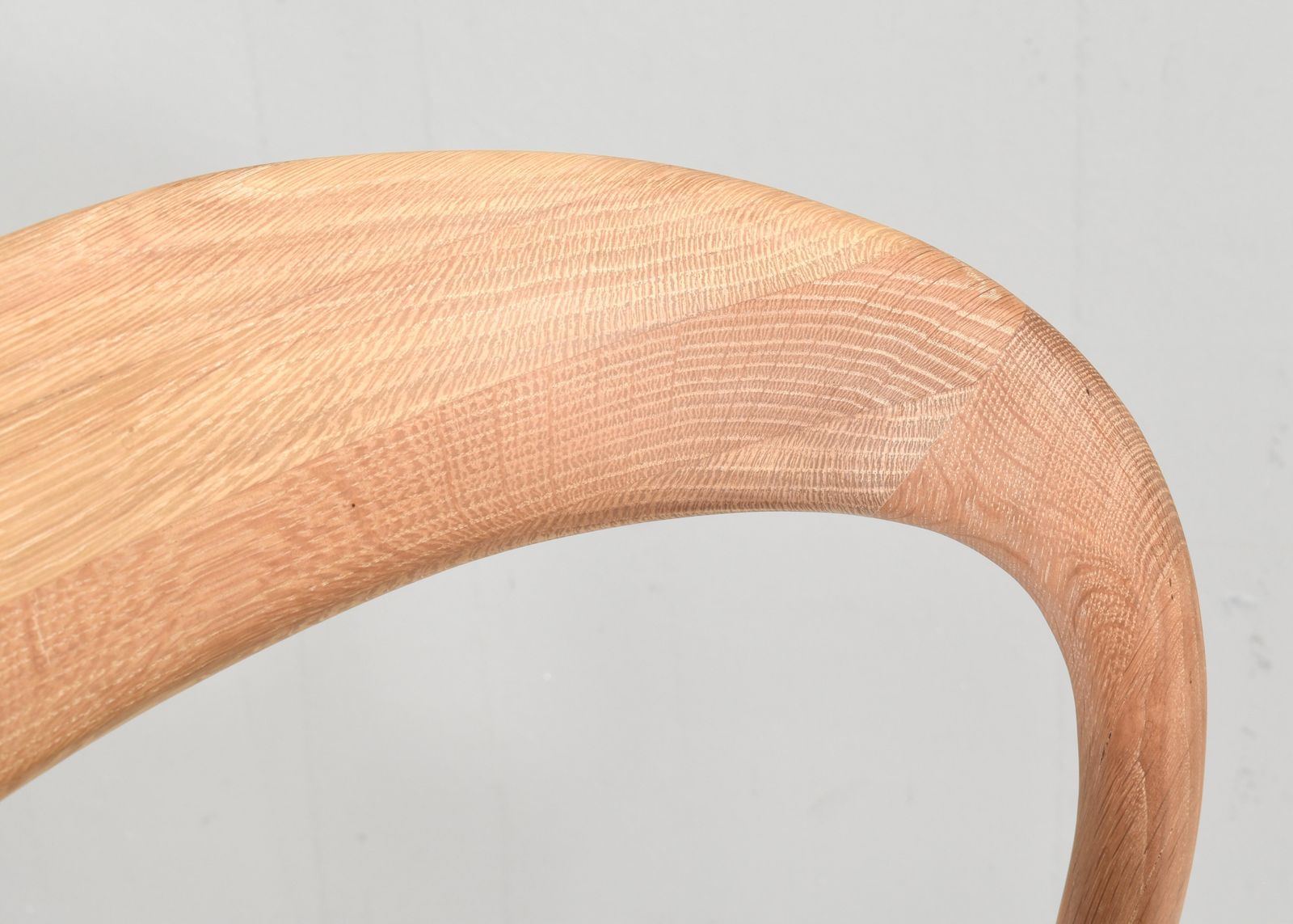 Artisan Neva Light Chair In Oak And Leather, Bosnia. photo vintage