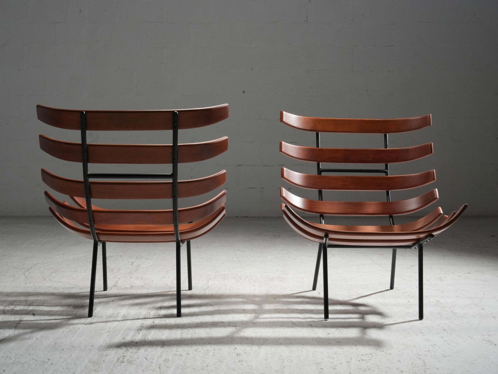 Set Van Twee Costela Fauteuils Van M. Eisler En C. Hauner, Brazilië, Ca. Jaren 1950 photo Meubels