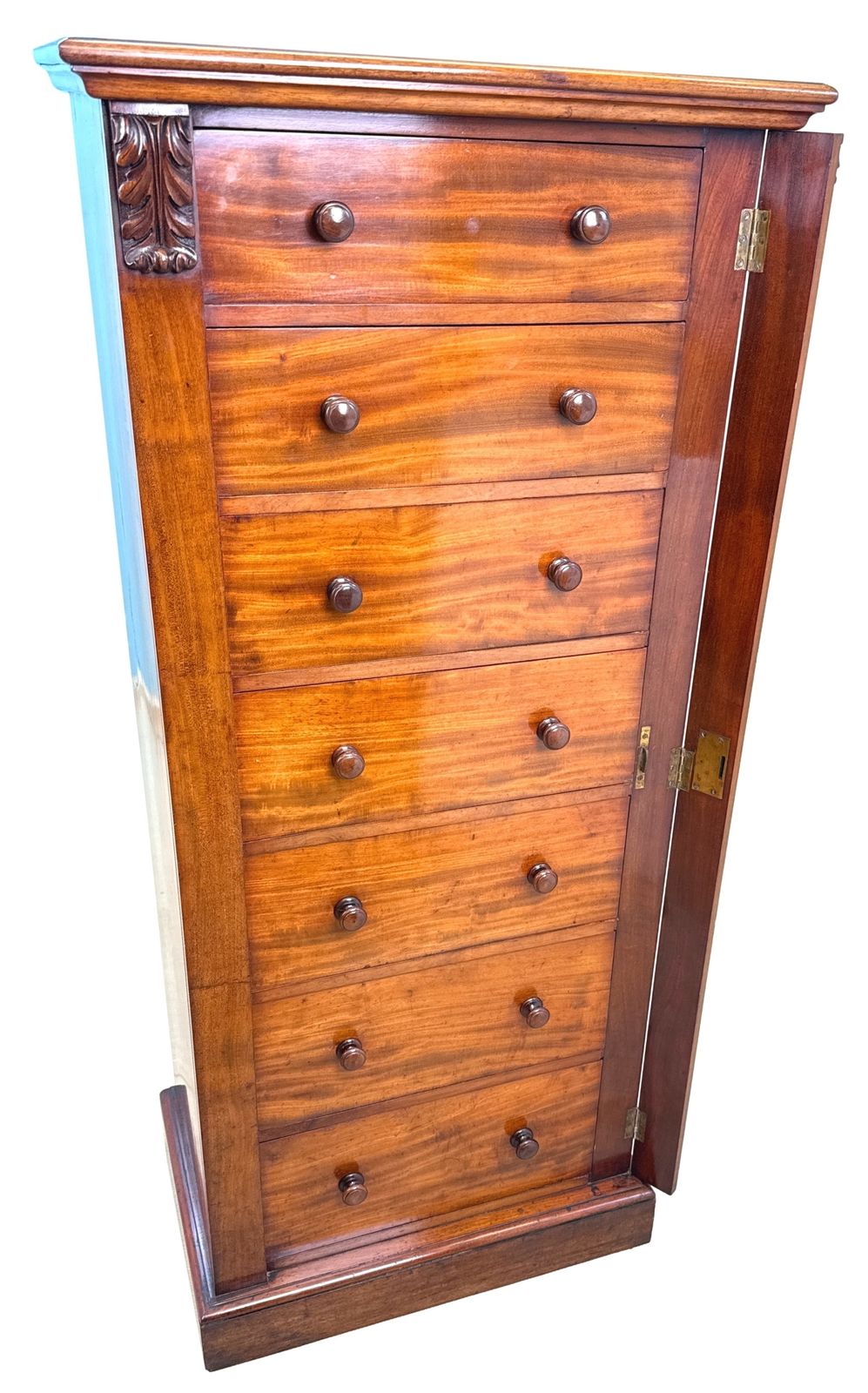 Regency Mahogany Wellington Chest Of Drawers (England, Circa 1835) photo vinterior