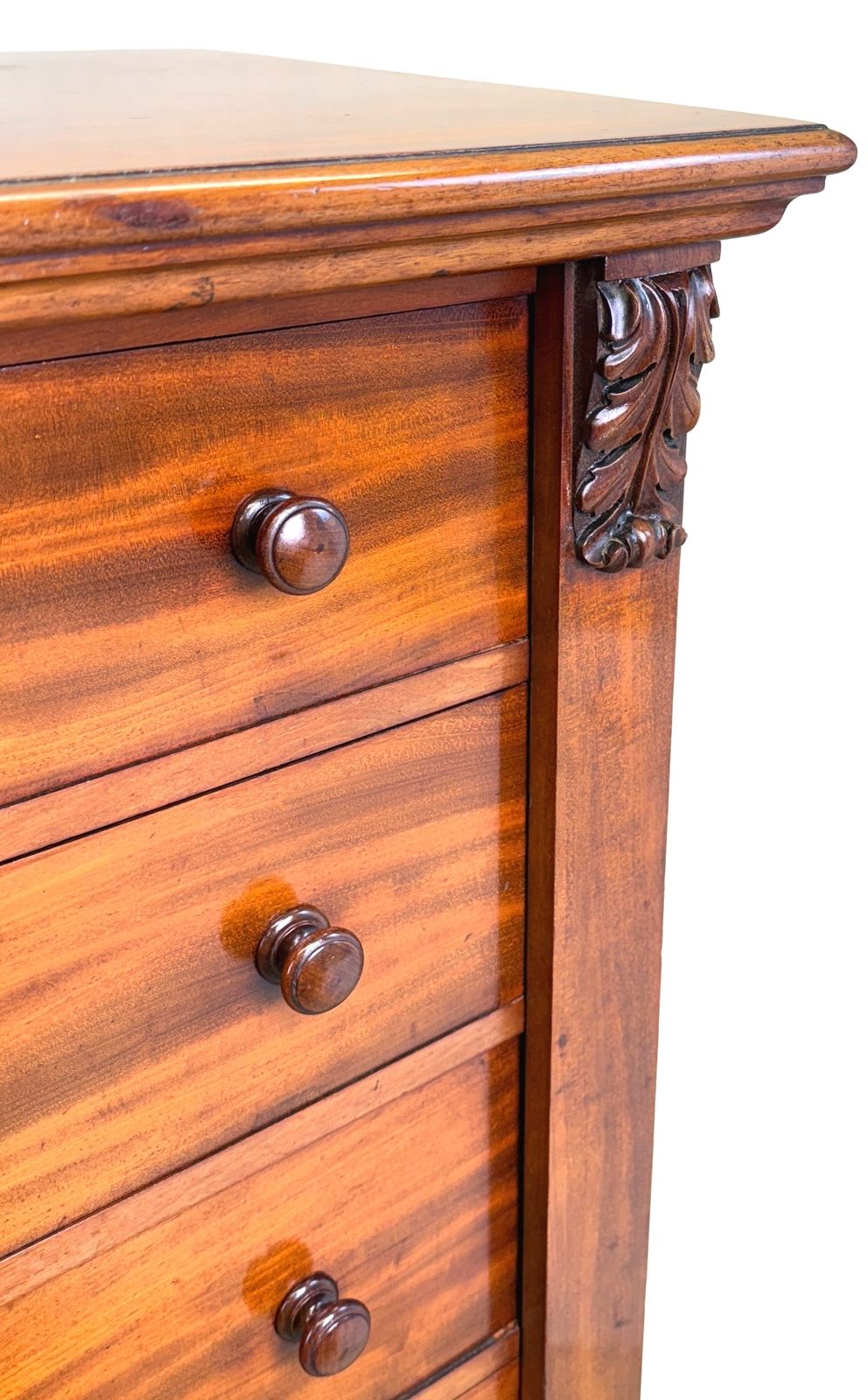 photo for sale Regency Mahogany Wellington Chest Of Drawers (England, Circa 1835)
