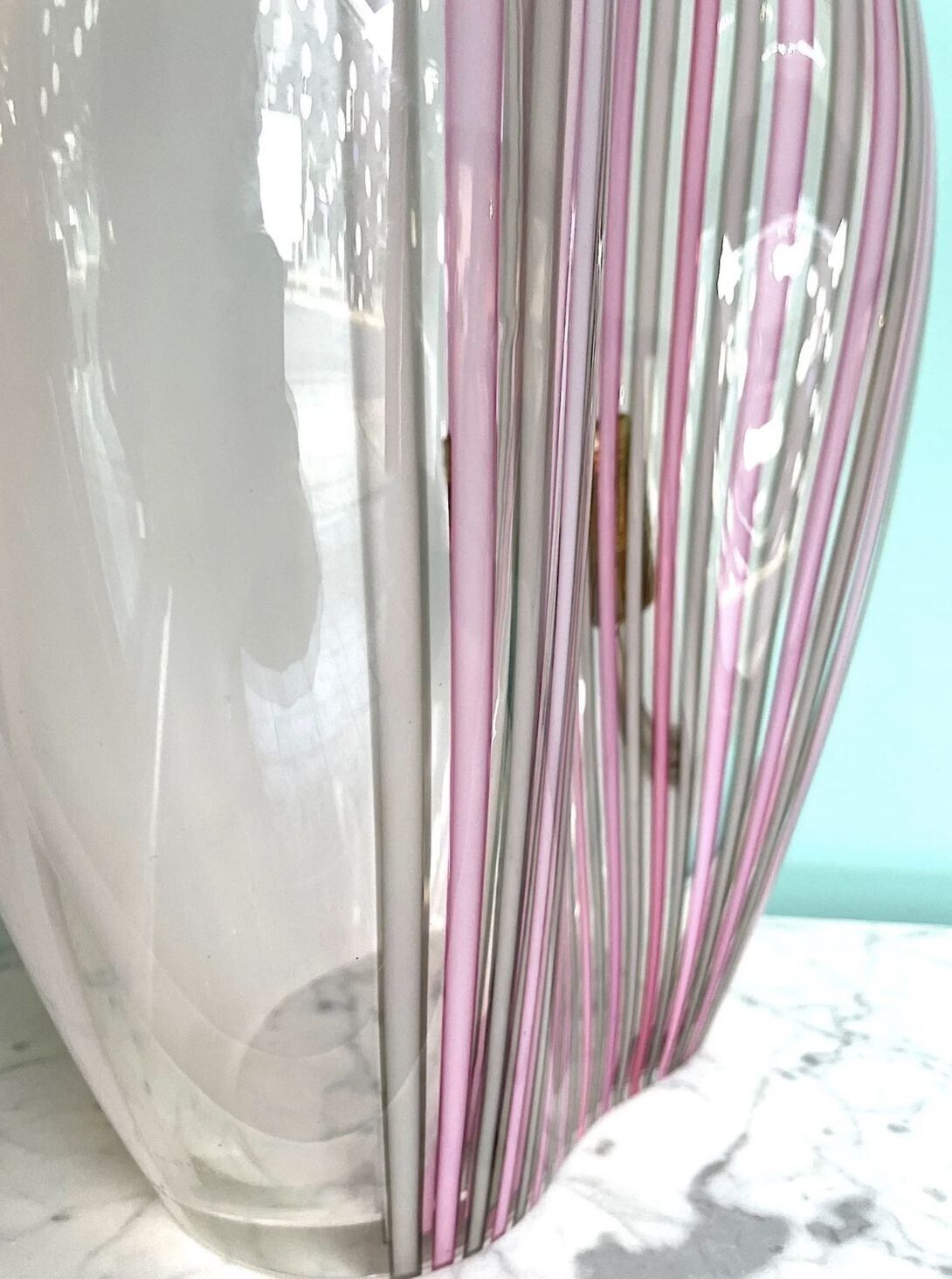 A Rare Murano Glass Tear Drop Shaped, Sculptural Lamp By Glass "Maestro" Lino Tagliapietra For La Murrina photo vintage