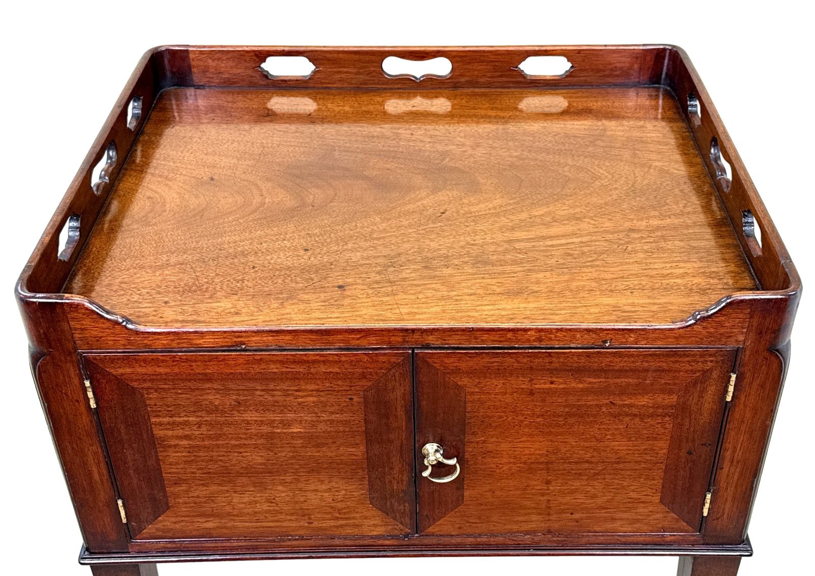 18th Century Georgian Mahogany Bedside Night Table (England, Circa 1770) photo buy