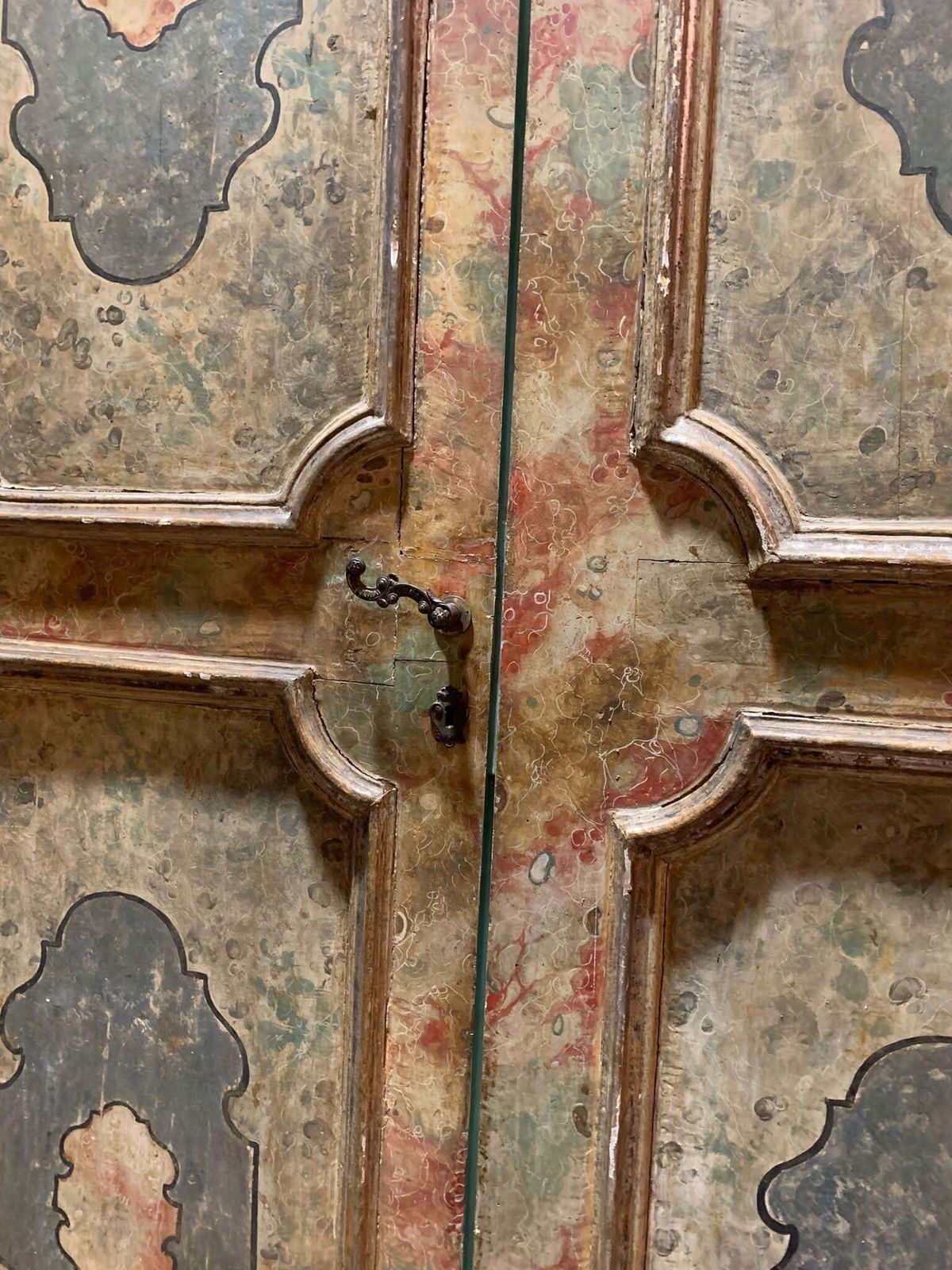 Interior Door With Two Doors, In Lacquered And Painted Wood, Italy photo 6449.0
